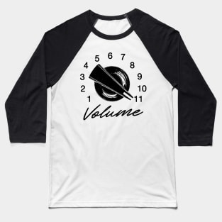 Volume Knob 11 - Vintage Guitar Music Lover Funny Rock Tee Baseball T-Shirt